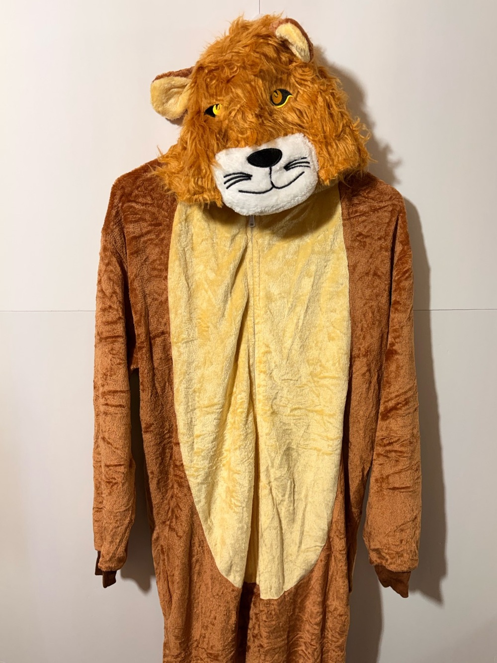Adult Large Brown Lion Costume with Hood